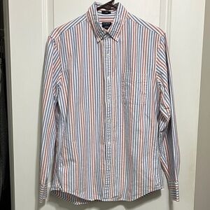 J. Crew Factory Flex Oxford Slim Fit Button Down Shirt Medium